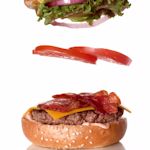 Hamburger uit elkaar