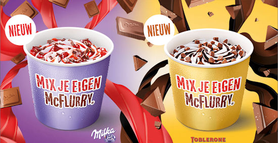 McFlurry Toblerone en Milka