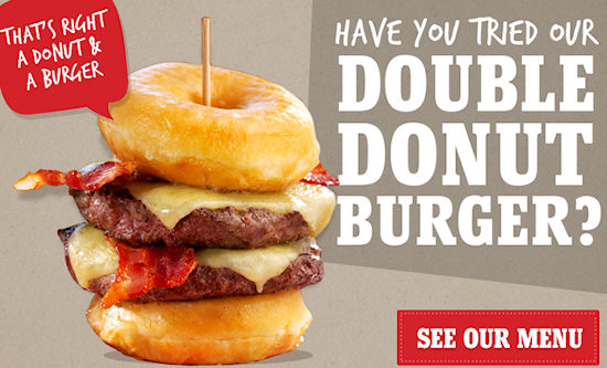 Double Donut burger