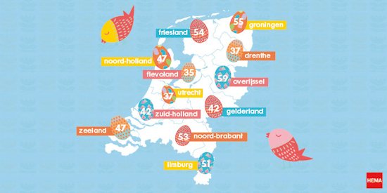 Wie eet meeste paaseieren