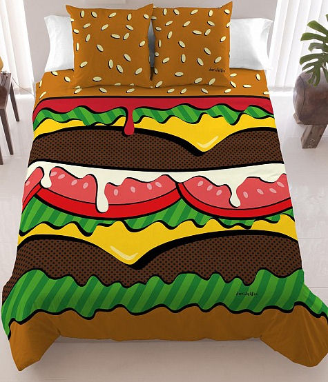 Hamburger dekbedovertrek