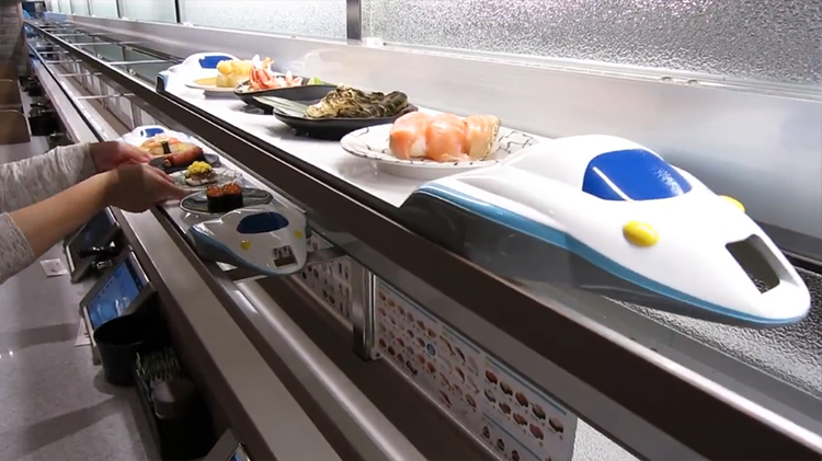 Sushi bullet train