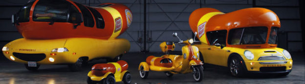 Het wagenpark van een worstenproducent