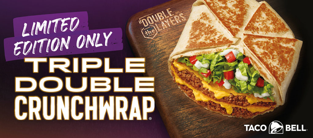 Taco Bell Triple double crunchwrap