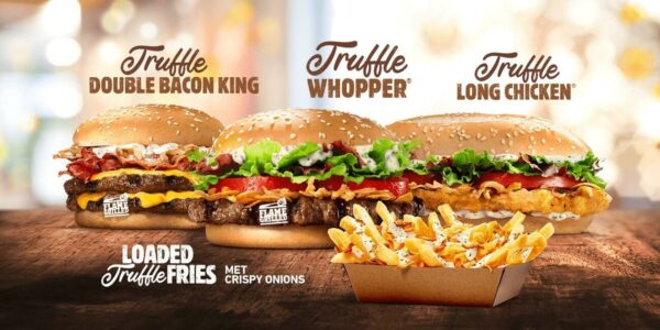 Truffel menu Burger King