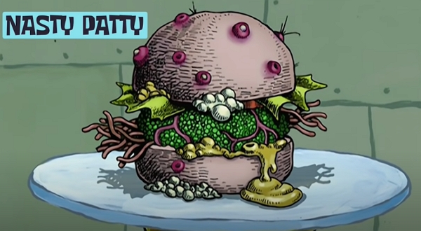 Spongebob hamburger Nasty Patty