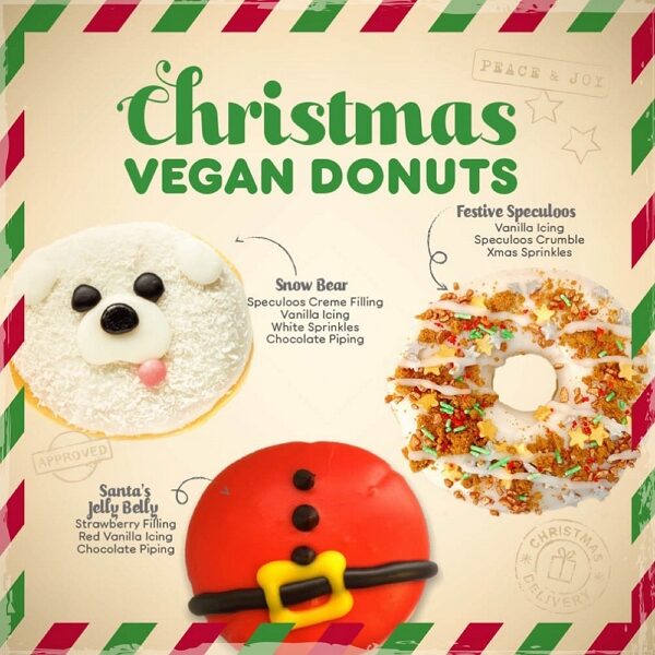 Dunkin' Christmas Vegan Donuts