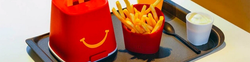 McDonald's Frankrijk hebruikbaar servies