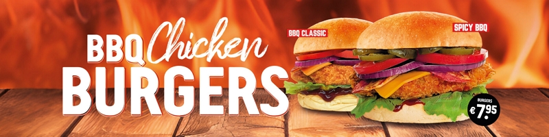 Johnny's Burger Company BBQ chicken burgers