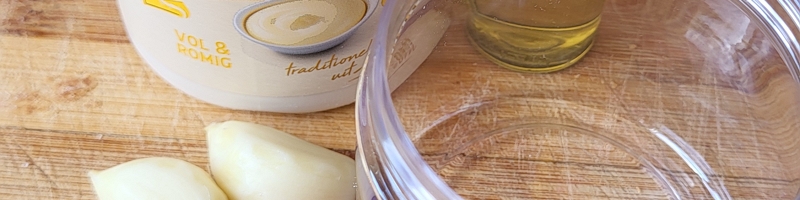 Maak je eigen heerlijke aiolie met Oliehoorn mayonaise