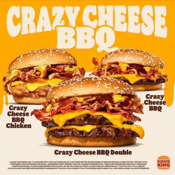 Burger King Crazy Cheese BBQ 2024