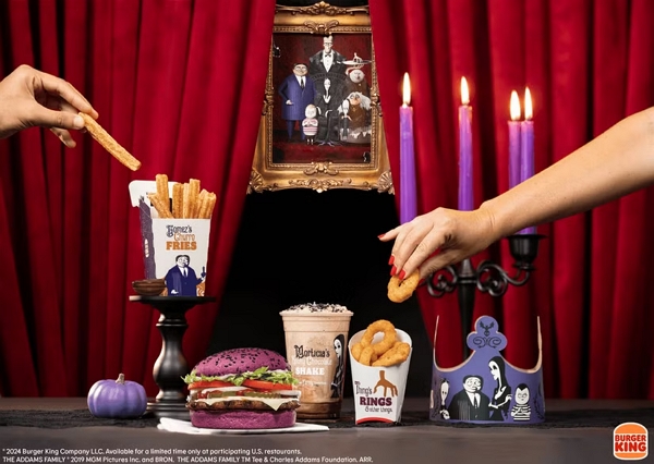 Burger King Amerika Addams Family Menu