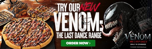 Pizza Hut gaat op duistere tour voor nieuwe Venom-film