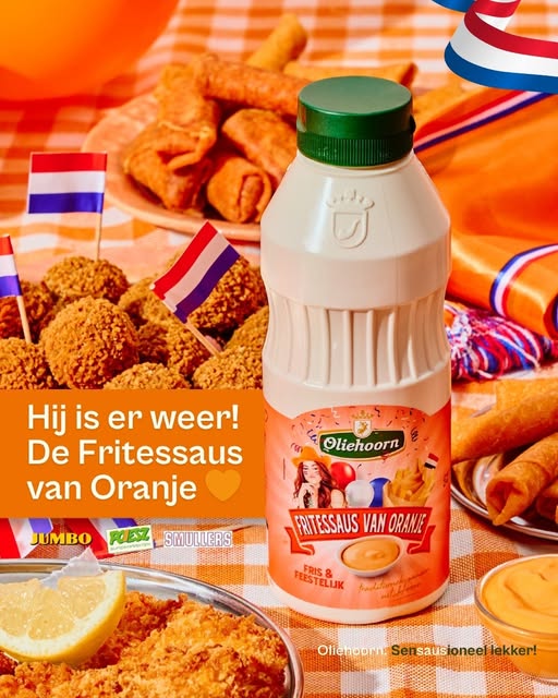 Oliehoorn brengt oranje frietsaus terug voor Koningsdag en voetbalzomer
