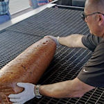 Record hotdog weegt 57 kilo