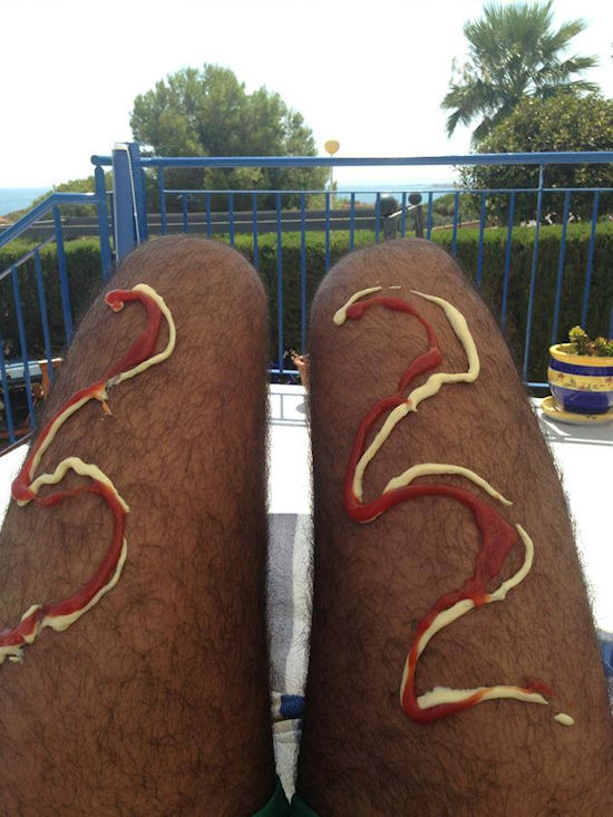 Hotdog benen