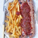 Mexican currywurst and frites